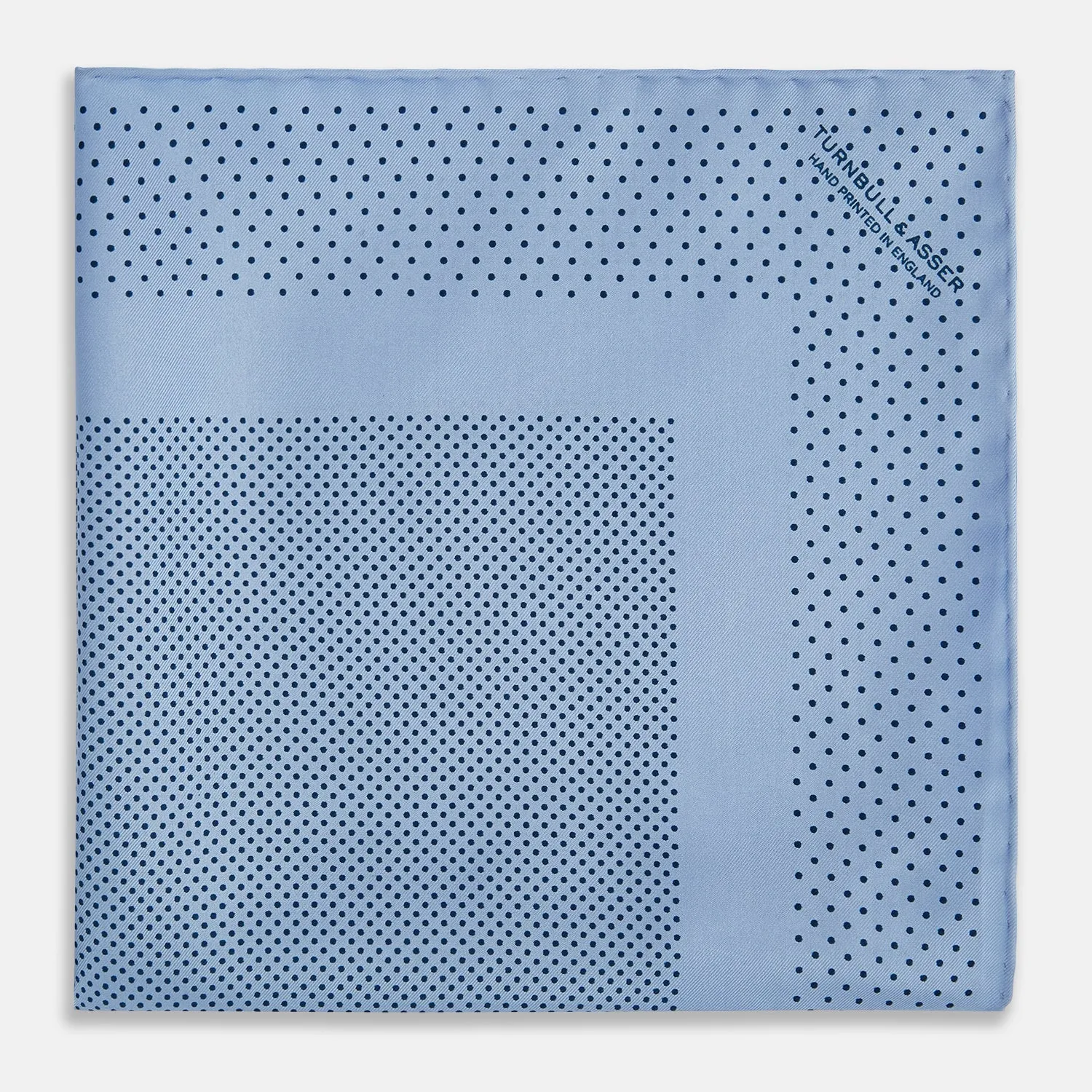 Pale Blue Dot Silk Pocket Square