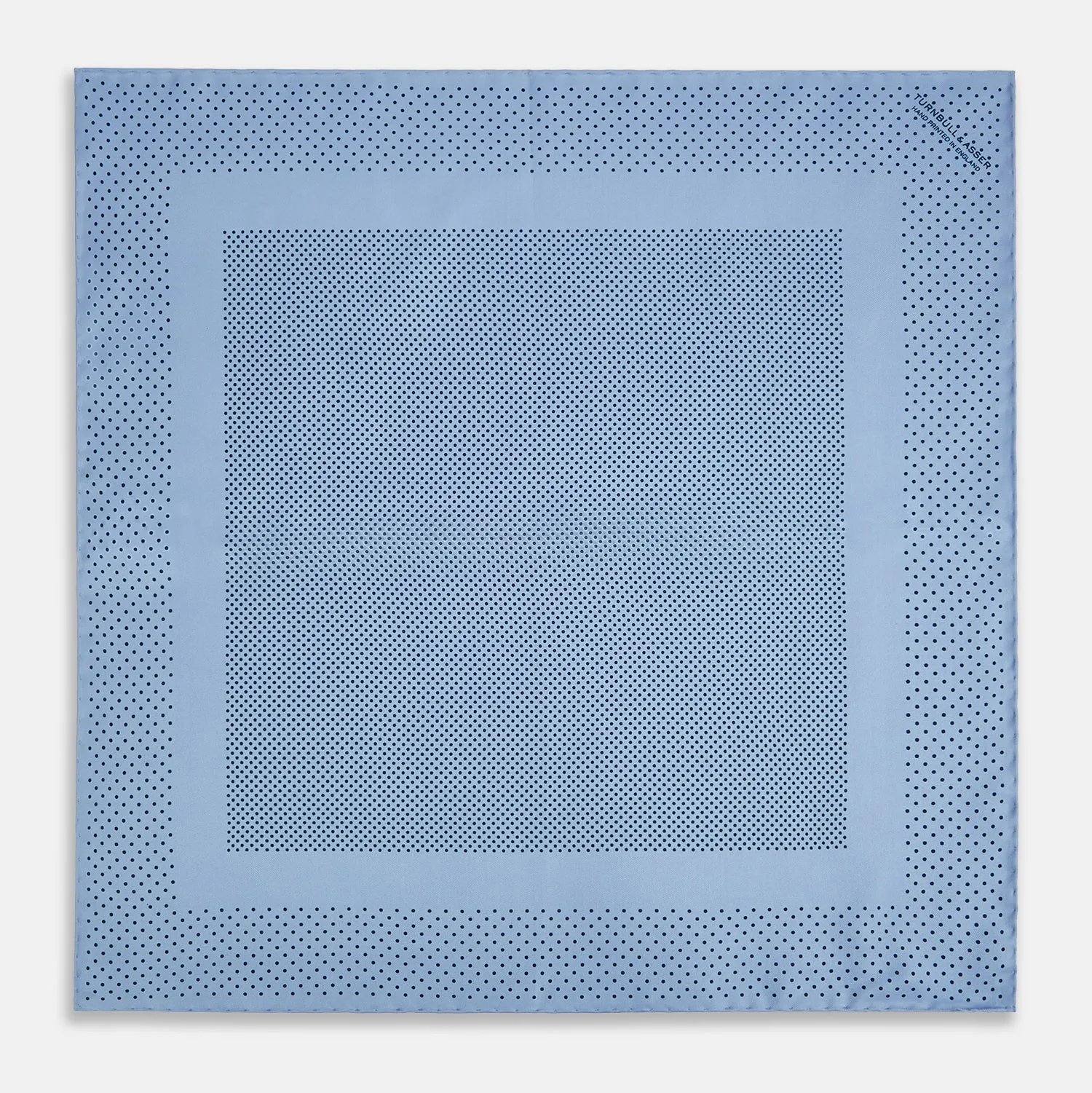 Pale Blue Dot Silk Pocket Square