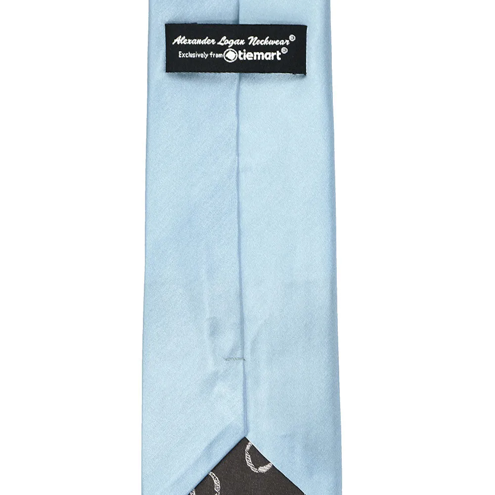 Pale Blue Solid Color Necktie