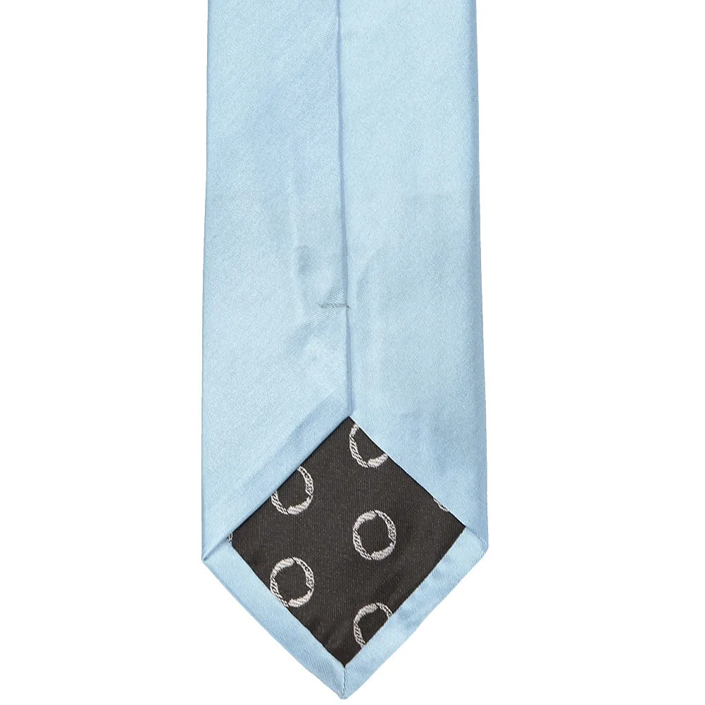 Pale Blue Solid Color Necktie