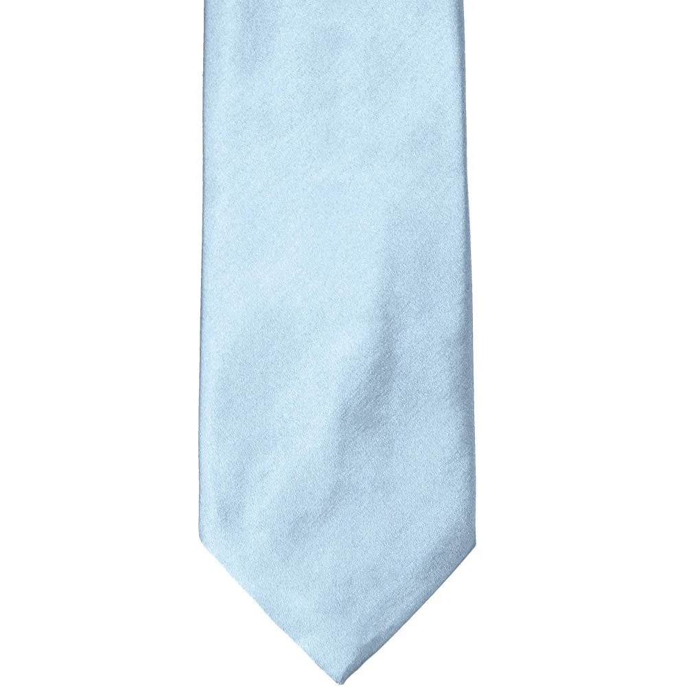 Pale Blue Solid Color Necktie