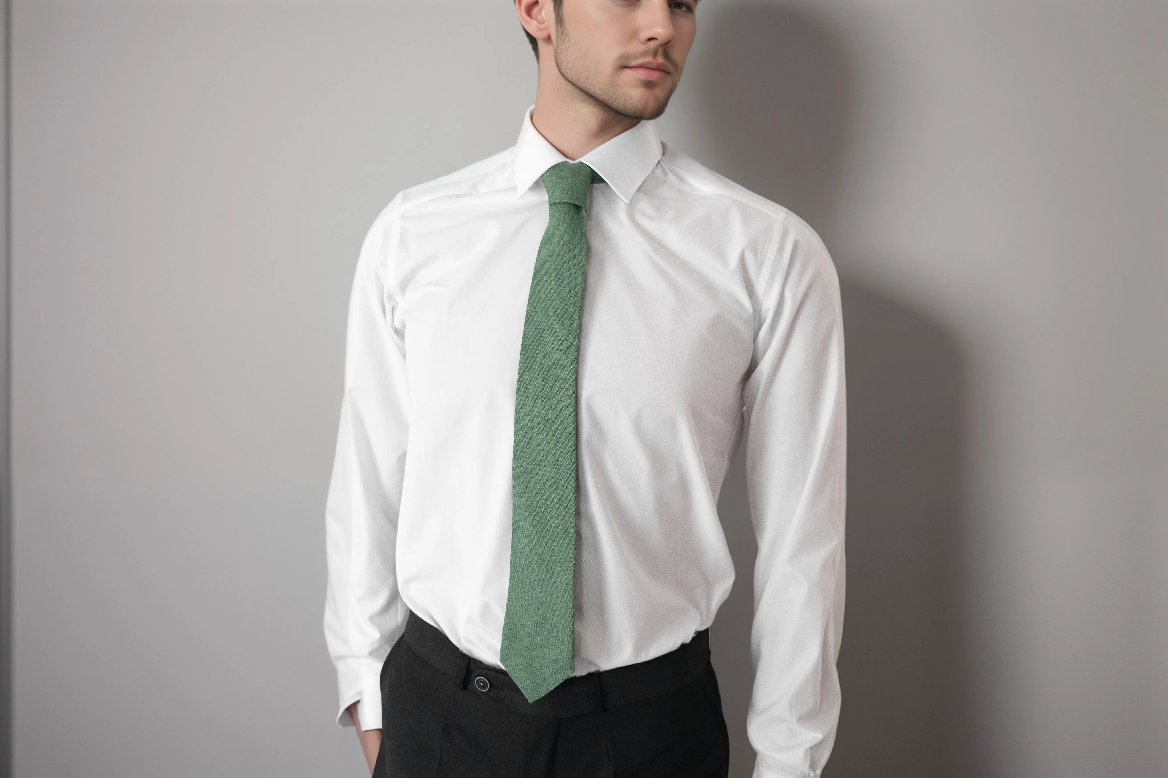 Pale Linen Dusty Rose Ties for Men: Perfect for Weddings & Formal Events