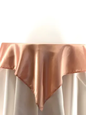 Peach Satin Tablecloth