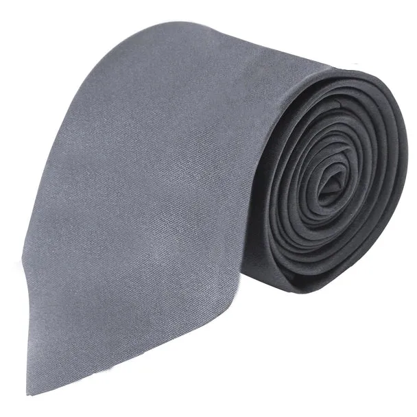 Poly Solid Satin Tie