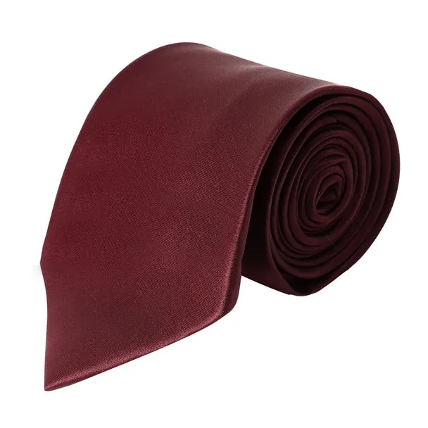 Poly Solid Satin Tie