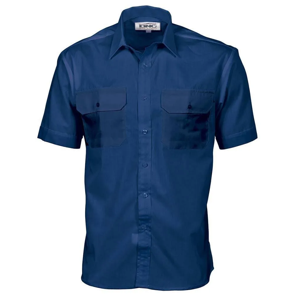 Polyester Cotton Short Sleeve Shirt
