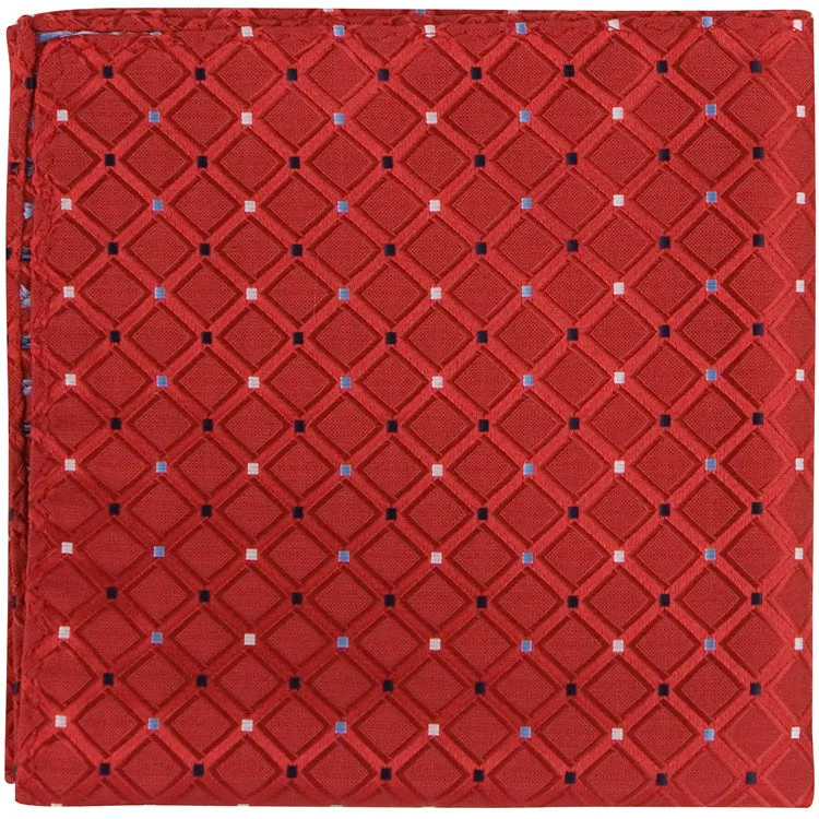 R5 - Red Square with Diamond Accent - Varied Widths