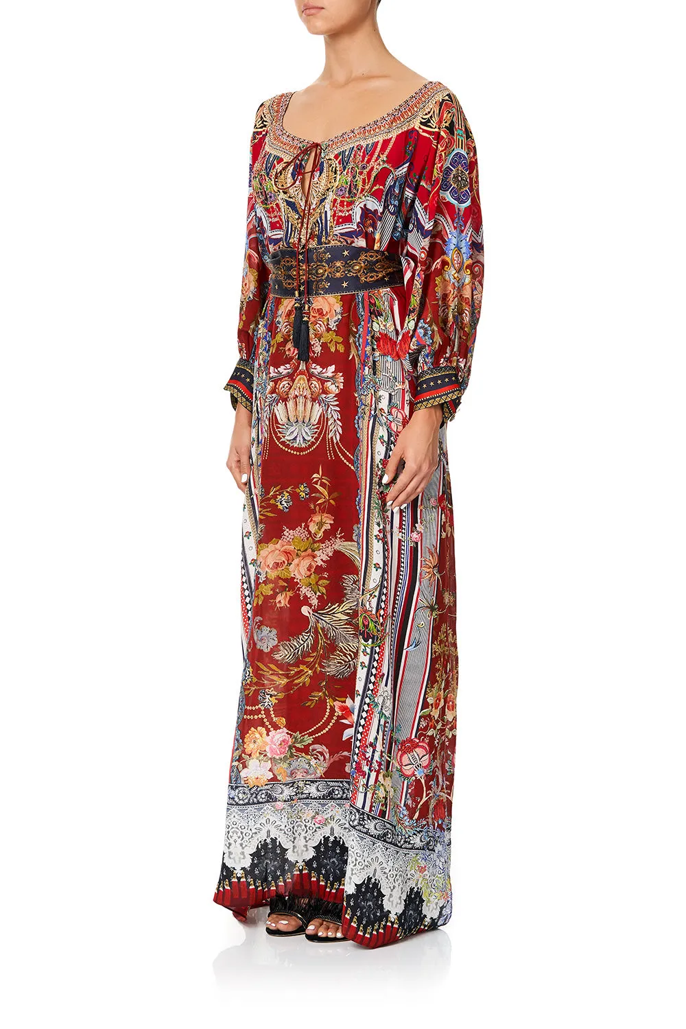 RAGLAN SLEEVE DRESS WITH CUFFS COSTUME PARTY