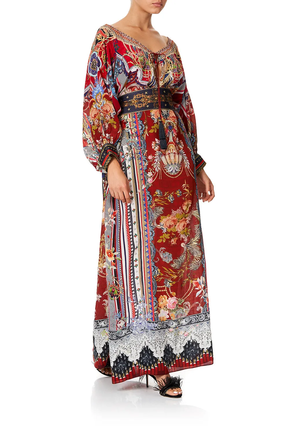RAGLAN SLEEVE DRESS WITH CUFFS COSTUME PARTY