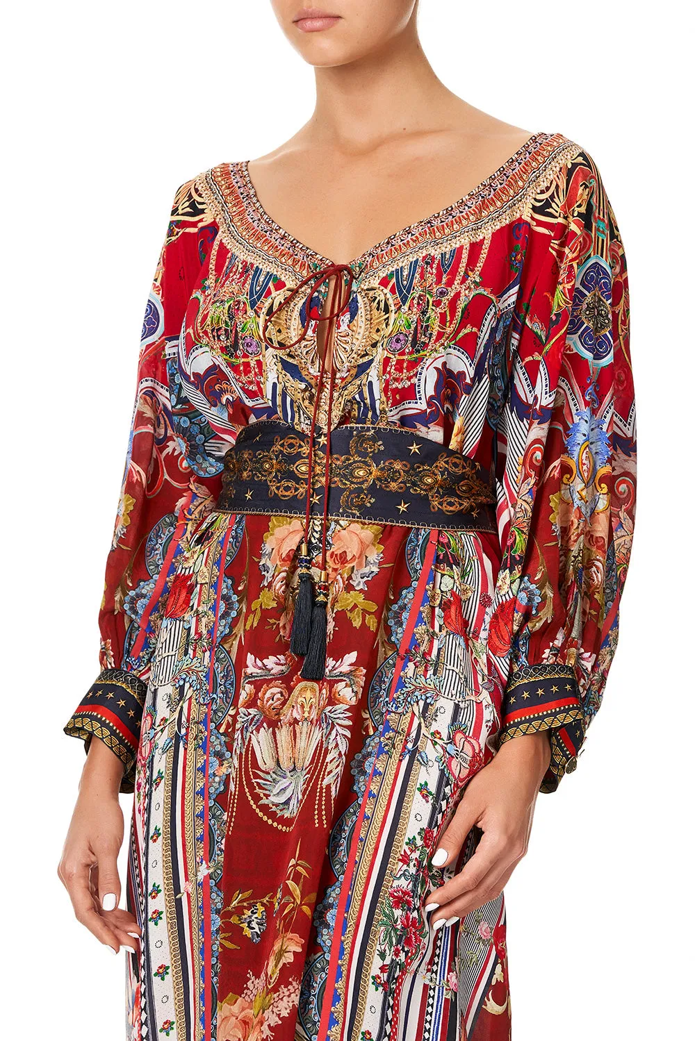 RAGLAN SLEEVE DRESS WITH CUFFS COSTUME PARTY