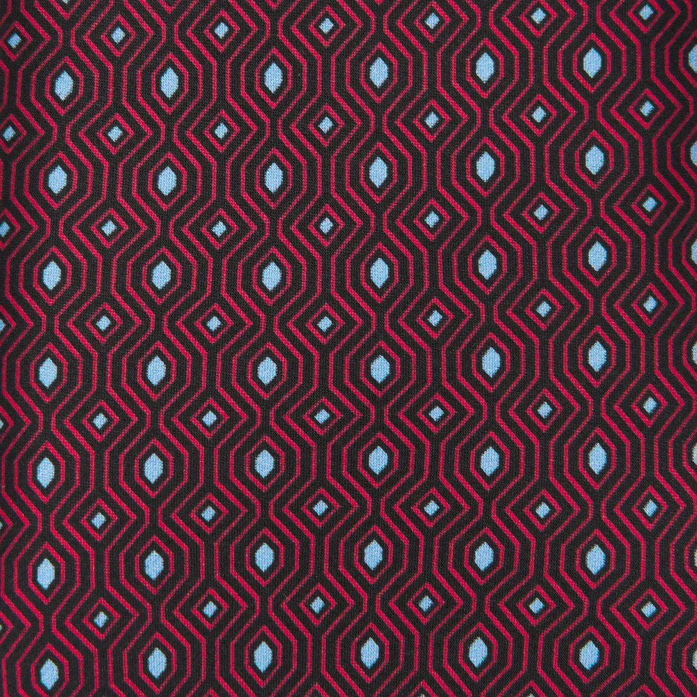 Red and Blue Ritz Duchesse Silk Tie