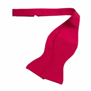 Red Self-Tie Silk Satin Bow Tie