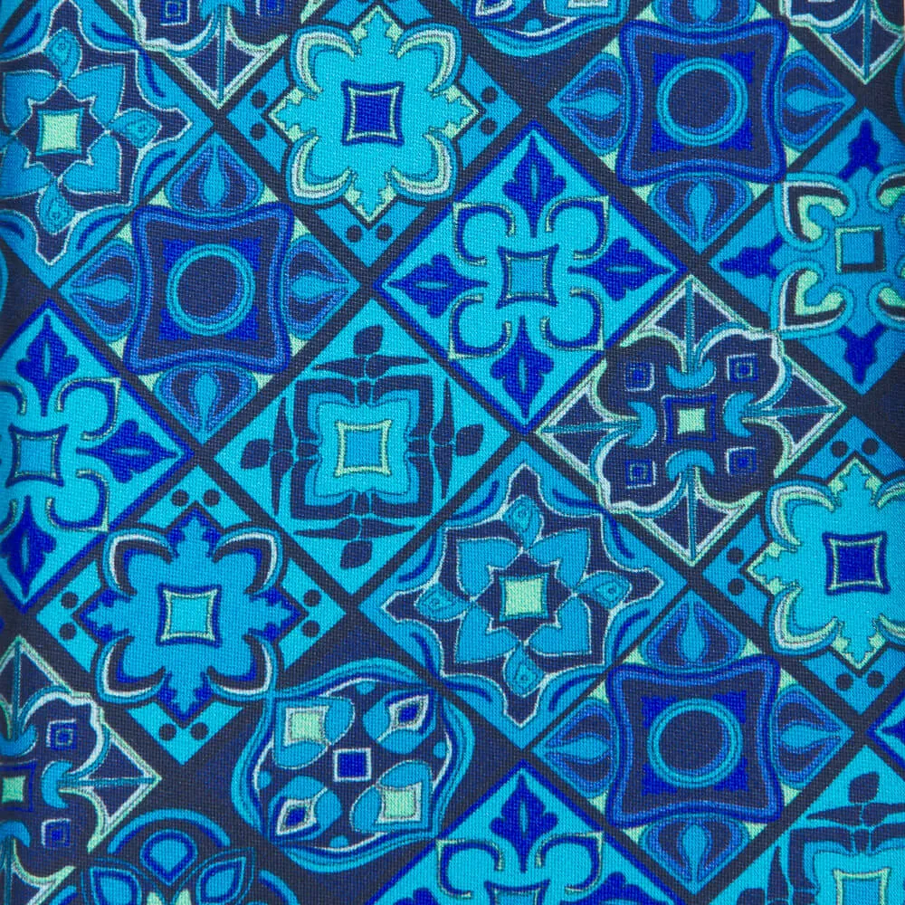 Renaissance Elegance Light Blue Duchesse Silk Tie