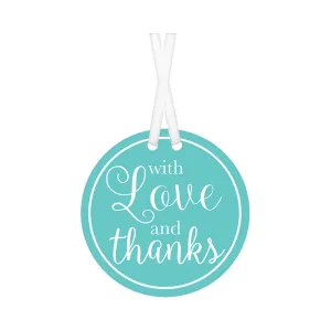 Robin Egg Blue With Love & Thanks Tags 25pk