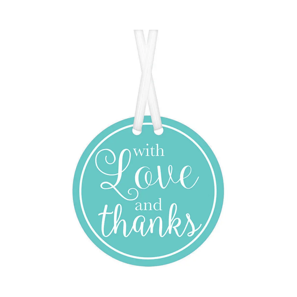 Robin Egg Blue With Love & Thanks Tags 25pk