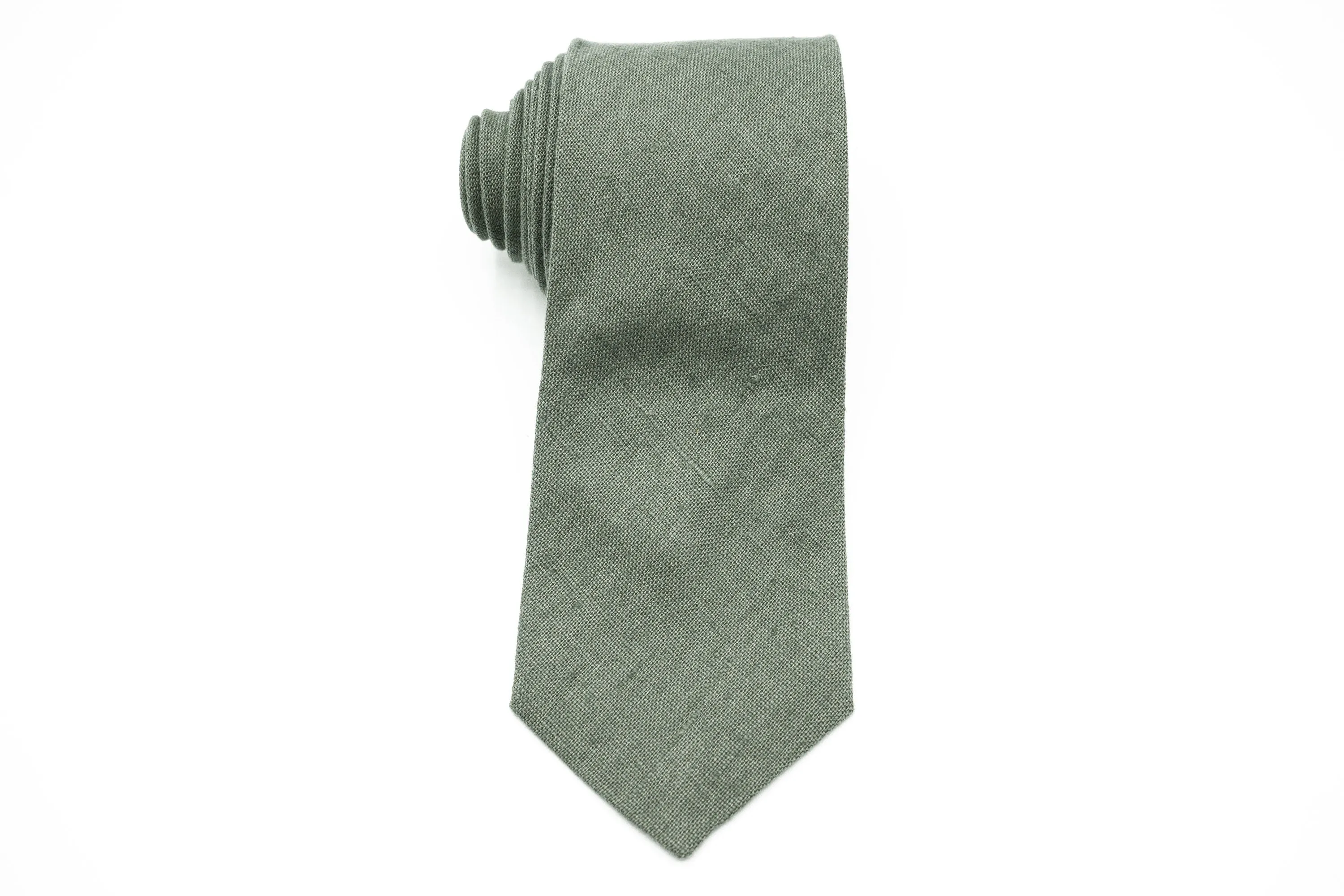 Sage Green Wedding Necktie Collection - Featuring Solid, Dusty, and Light Sage Ties for Groomsmen and Special Occasions