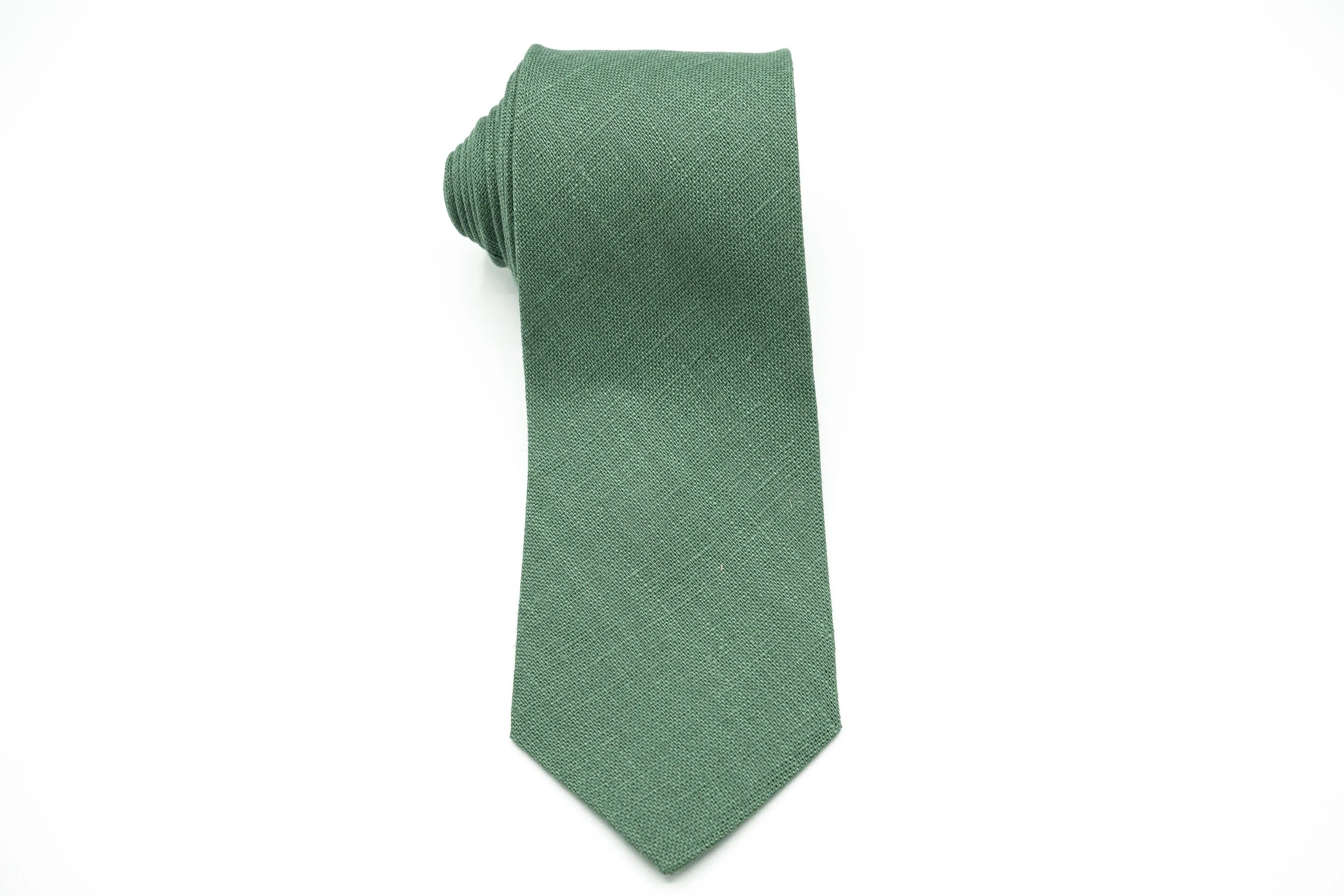 Sage Green Wedding Necktie Collection - Featuring Solid, Dusty, and Light Sage Ties for Groomsmen and Special Occasions