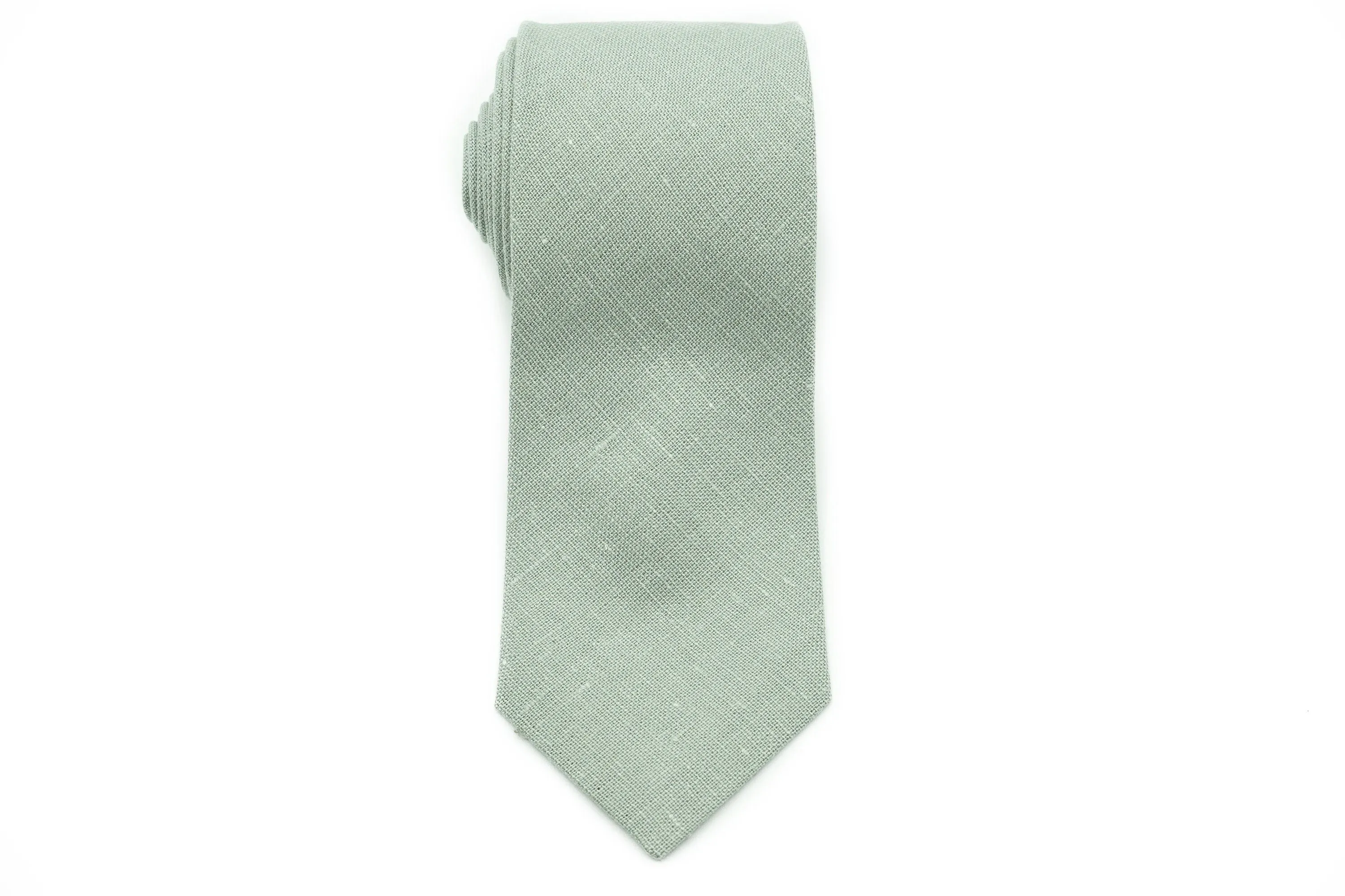 Sage Green Wedding Necktie Collection - Featuring Solid, Dusty, and Light Sage Ties for Groomsmen and Special Occasions
