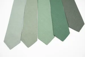 Sage Green Wedding Necktie Collection - Featuring Solid, Dusty, and Light Sage Ties for Groomsmen and Special Occasions