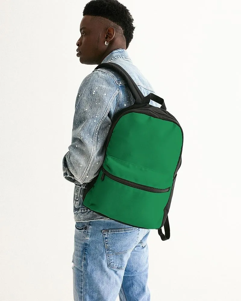 Shaded Green Canvas Backpack | C100M0Y100K30