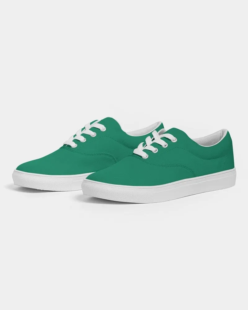 Shaded Green Canvas Sneakers | Women's | C100M0Y75K30