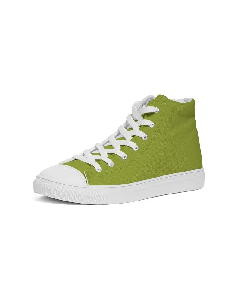 Shaded Warm Green High-Top Canvas Sneakers | Women's | C25M0Y100K30