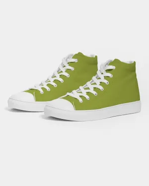 Shaded Warm Green High-Top Canvas Sneakers | Women's | C25M0Y100K30