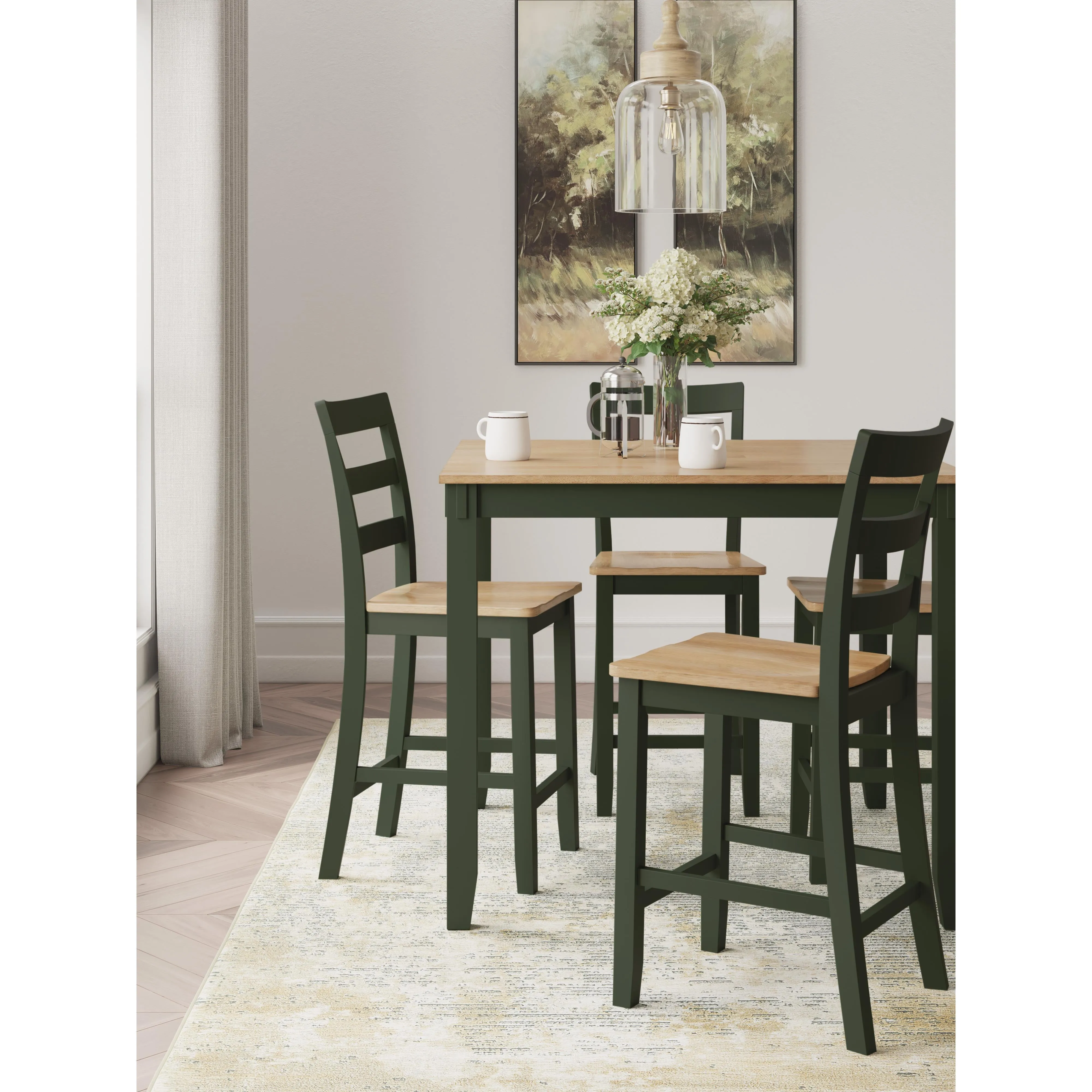 Signature Design by Ashley Gesthaven 5 pc Counter Height Dinette D401-223