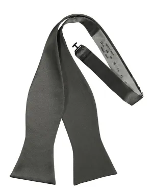 Silver Noble Silk Self Tie Bow Tie