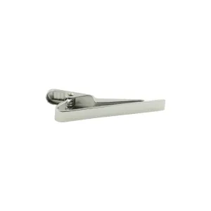 Small Shiny Silver Tie Clip 40mm