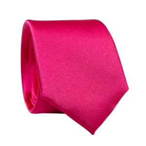 Solid Pink Satin Tie