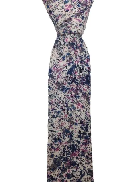 Splashes of Color Skinny Cotton Floral Tie