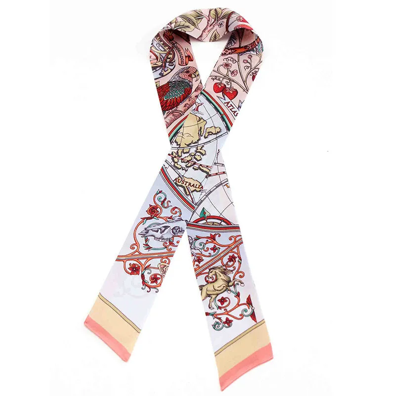 Terra Firma Pink Skinny Twilly