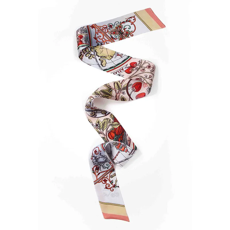 Terra Firma Pink Skinny Twilly