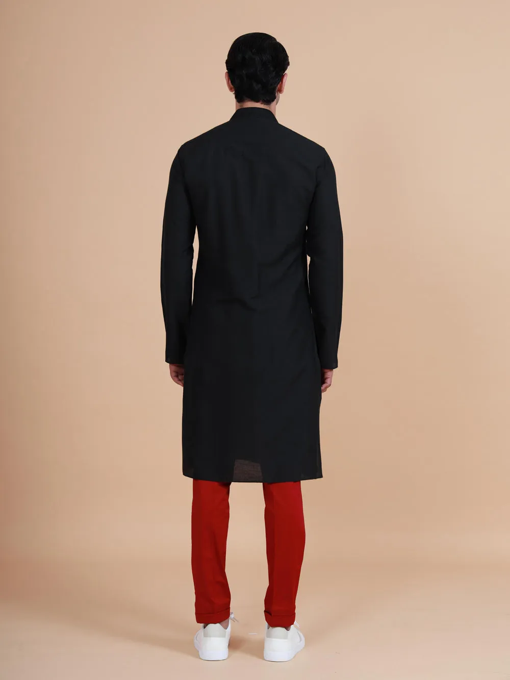 The Pintucked Butti Loop Button Kurta