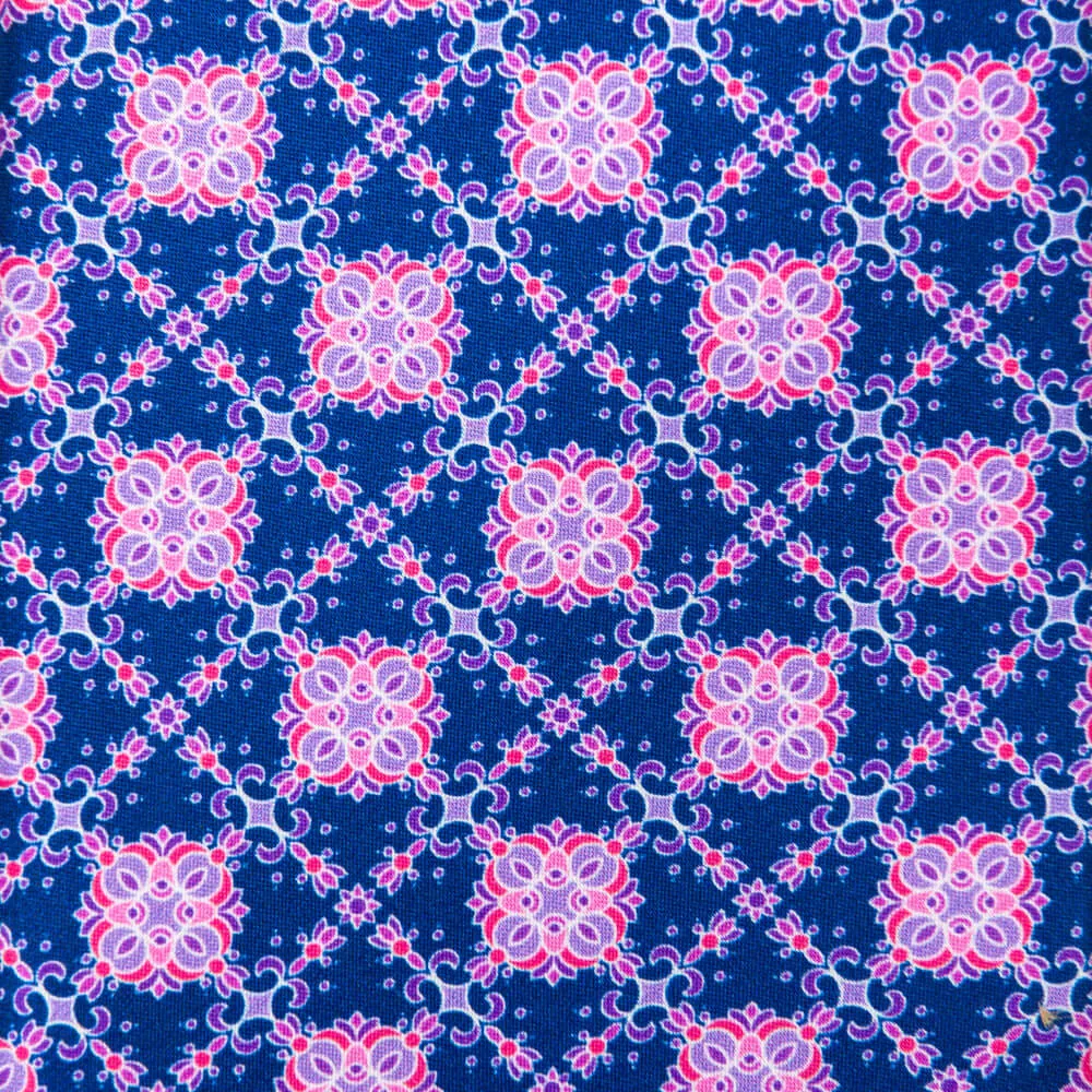 The Timeo Blue and Purple Duchesse Silk Tie