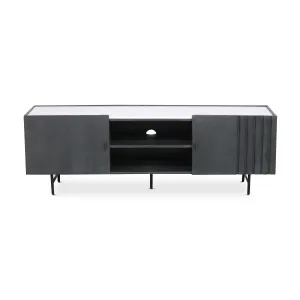 TOBIAS Marble & Wood TV Stand