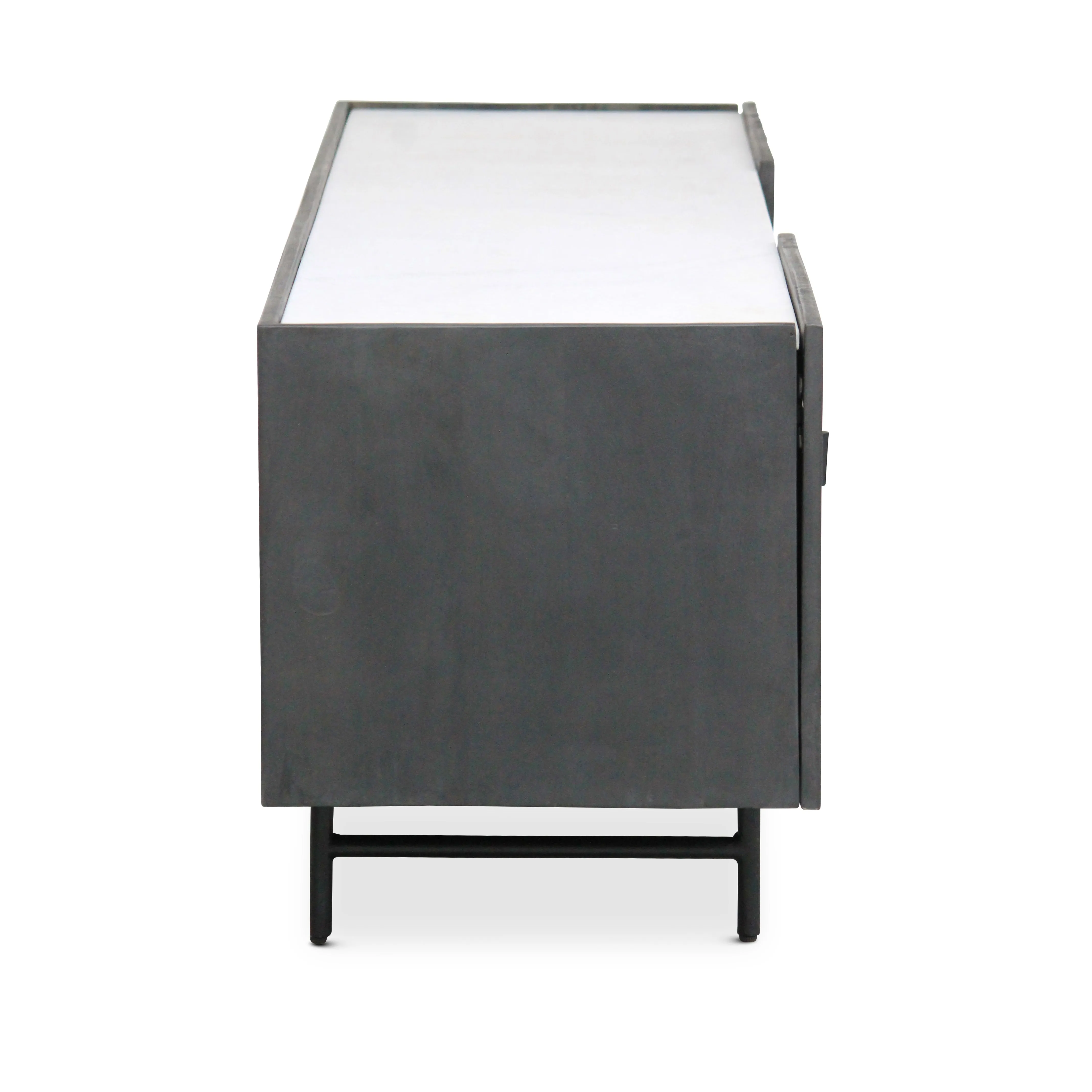 TOBIAS Marble & Wood TV Stand
