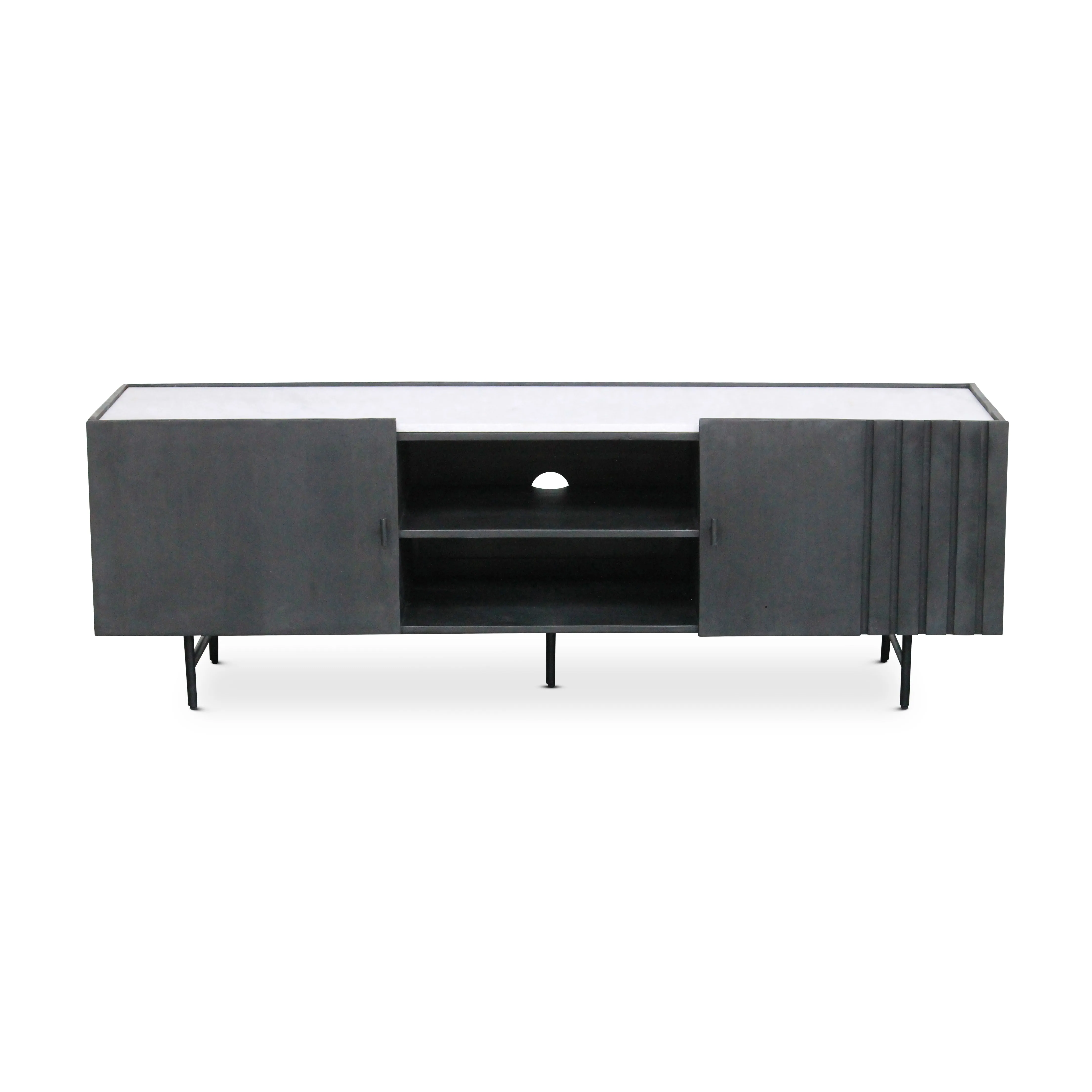 TOBIAS Marble & Wood TV Stand