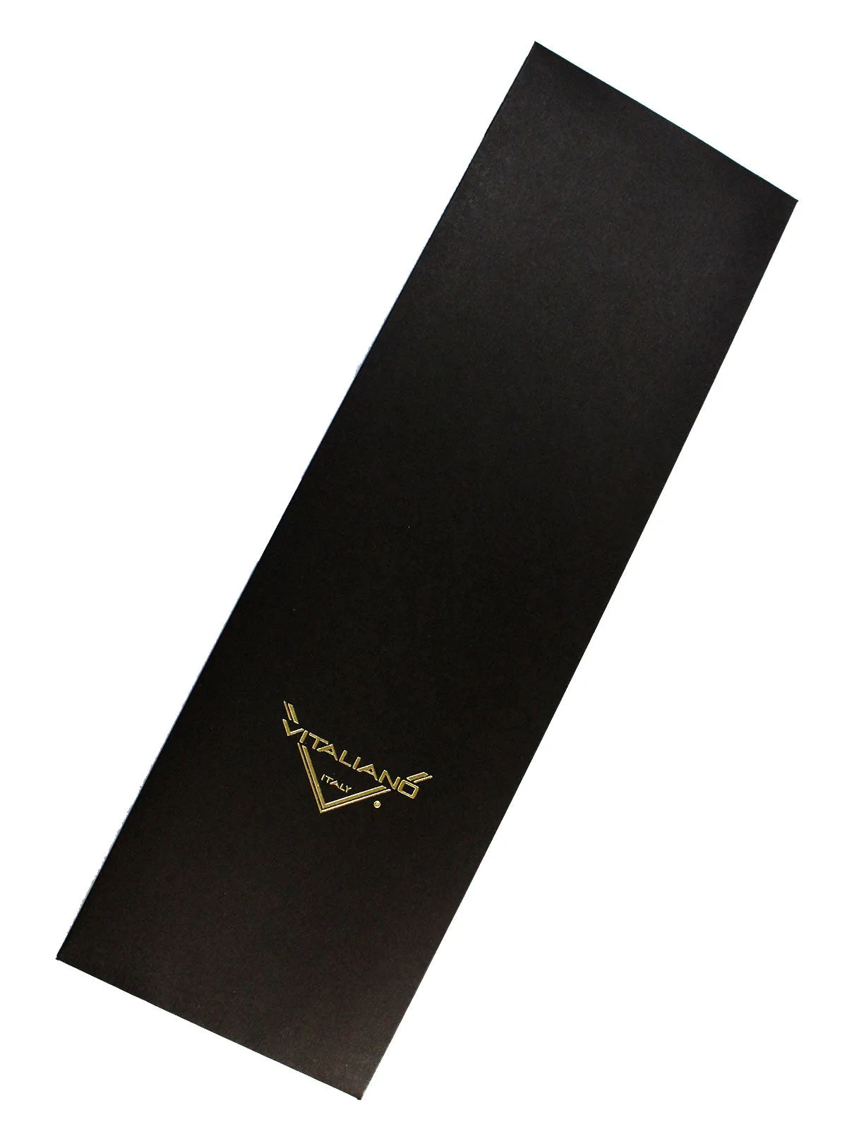 Vitaliano Pancaldi Silk Tie Black Orange Gold Geometric Floral Design