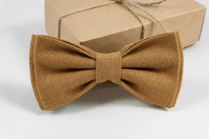 Wedding bowtie  in Camel Color Camel Bow Tie for Grooms