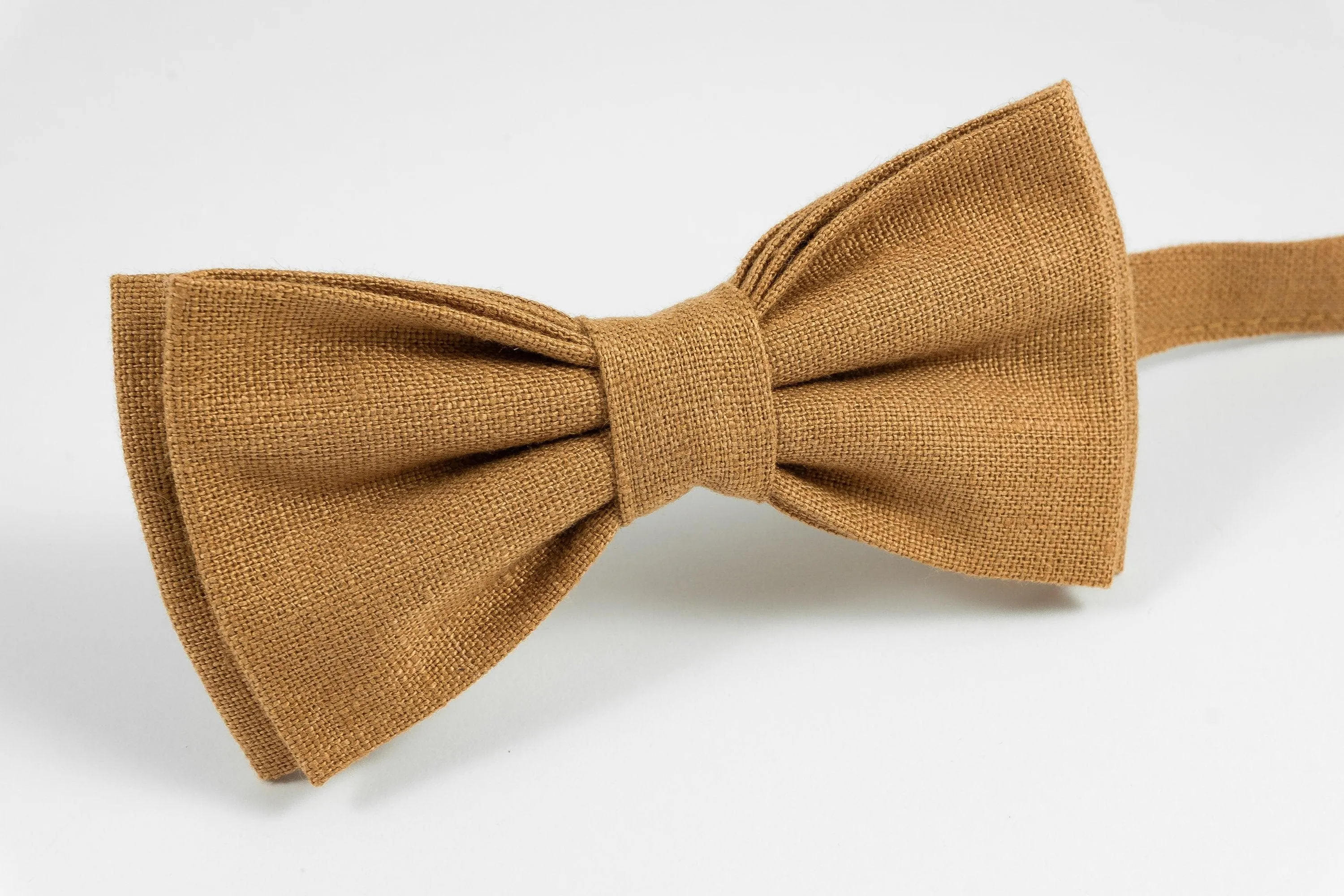 Wedding bowtie  in Camel Color Camel Bow Tie for Grooms