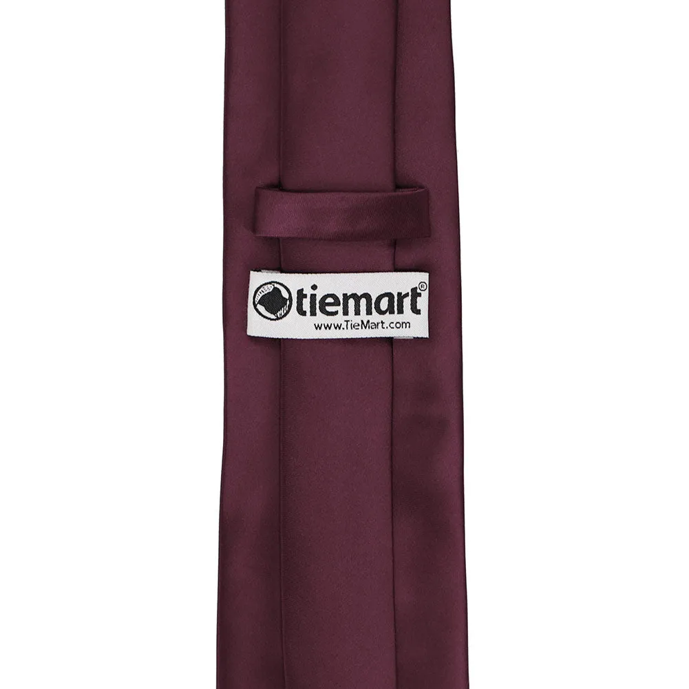 Wine Premium Solid Color Necktie