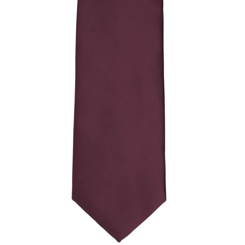 Wine Premium Solid Color Necktie