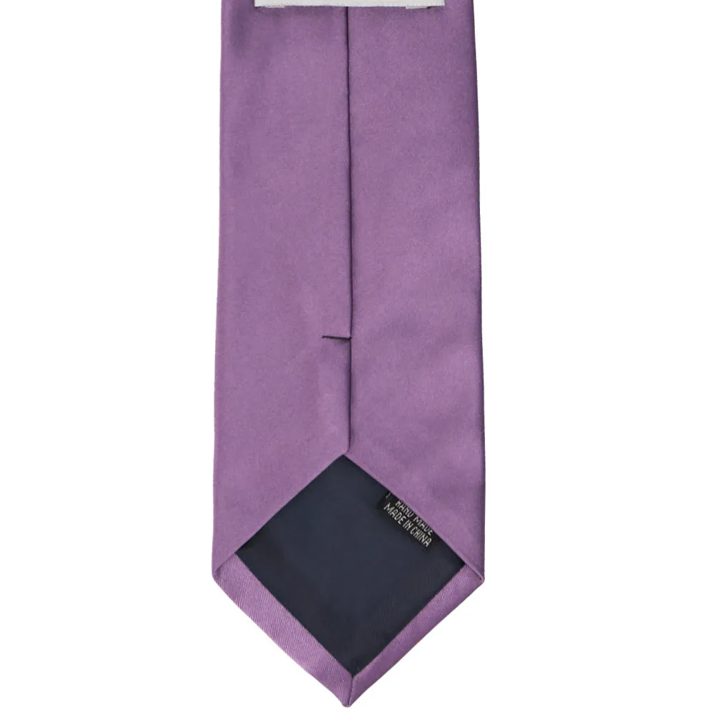 Wisteria Purple Premium Solid Color Necktie