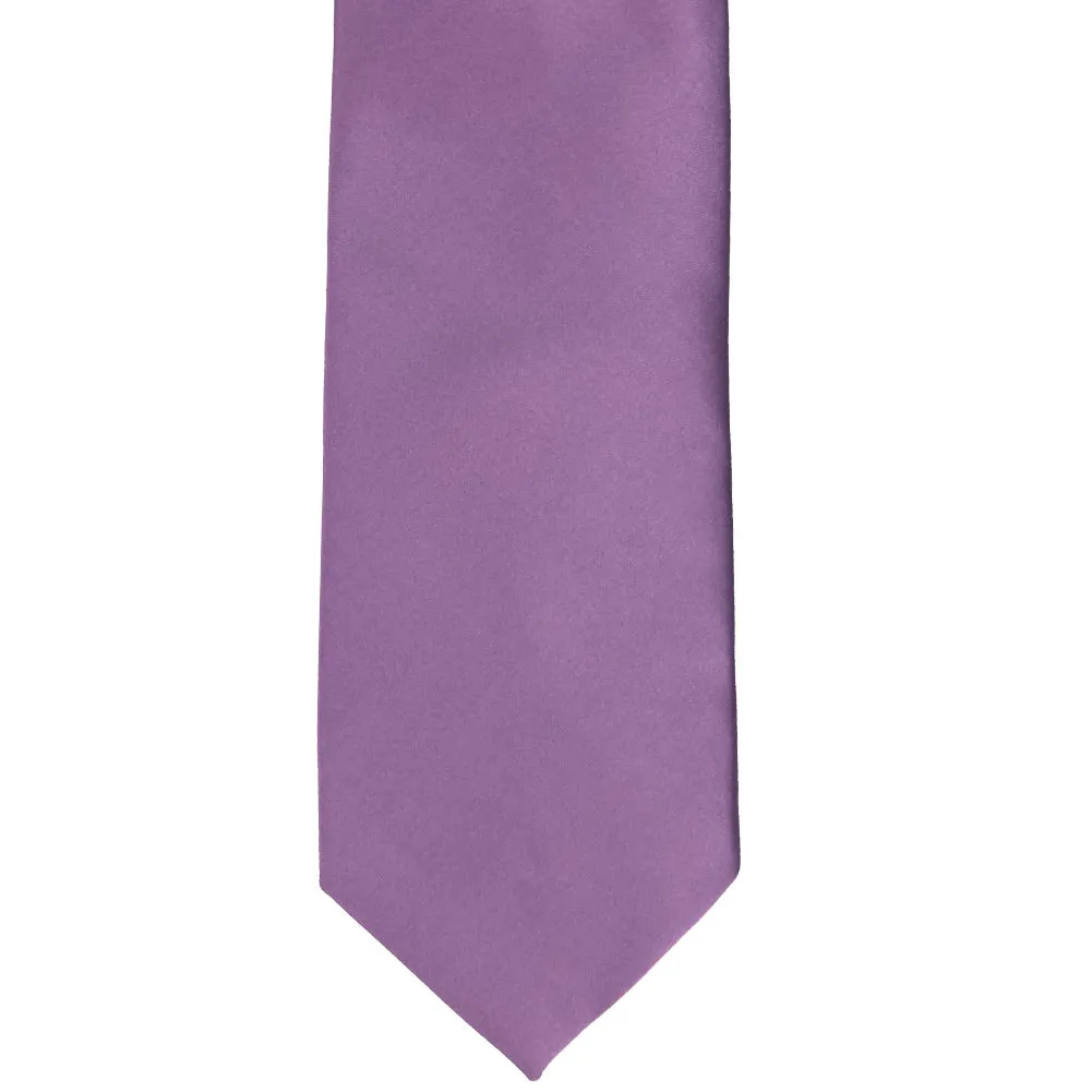 Wisteria Purple Premium Solid Color Necktie