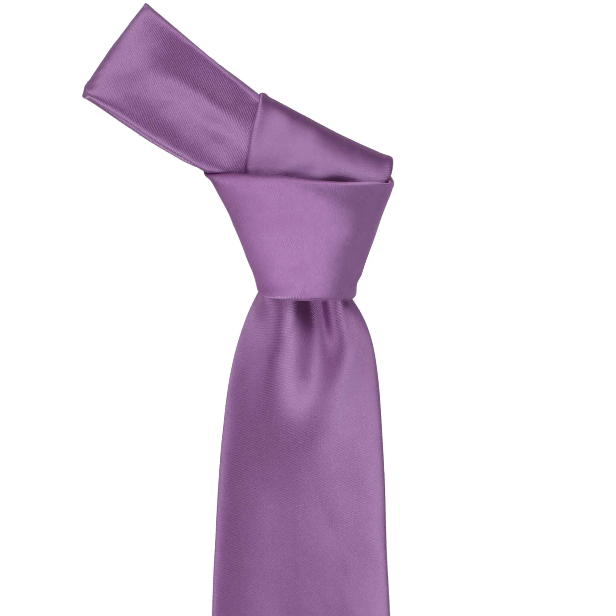 Wisteria Purple Premium Solid Color Necktie