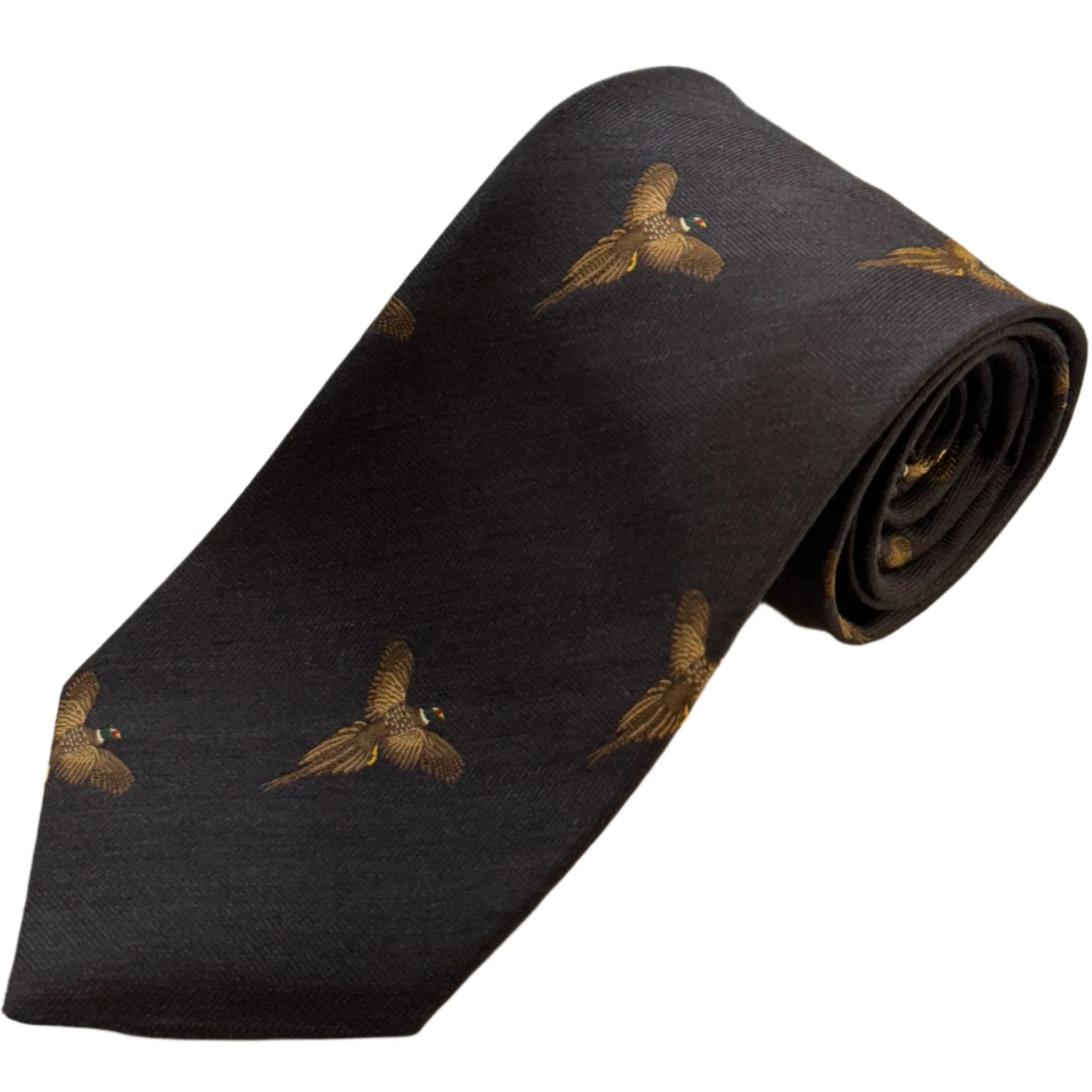 Wool and Silk Flying Pheasant Tie