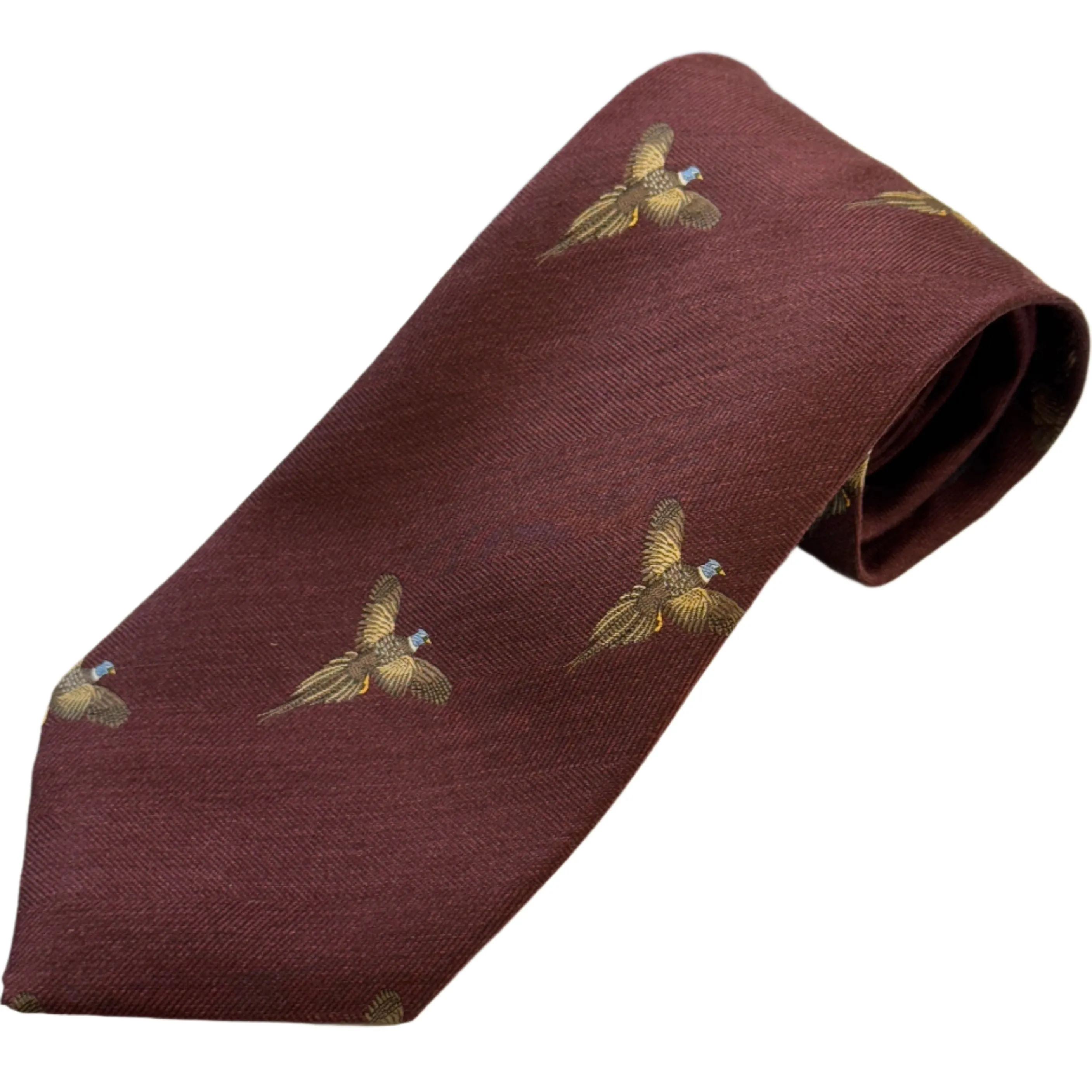 Wool and Silk Flying Pheasant Tie