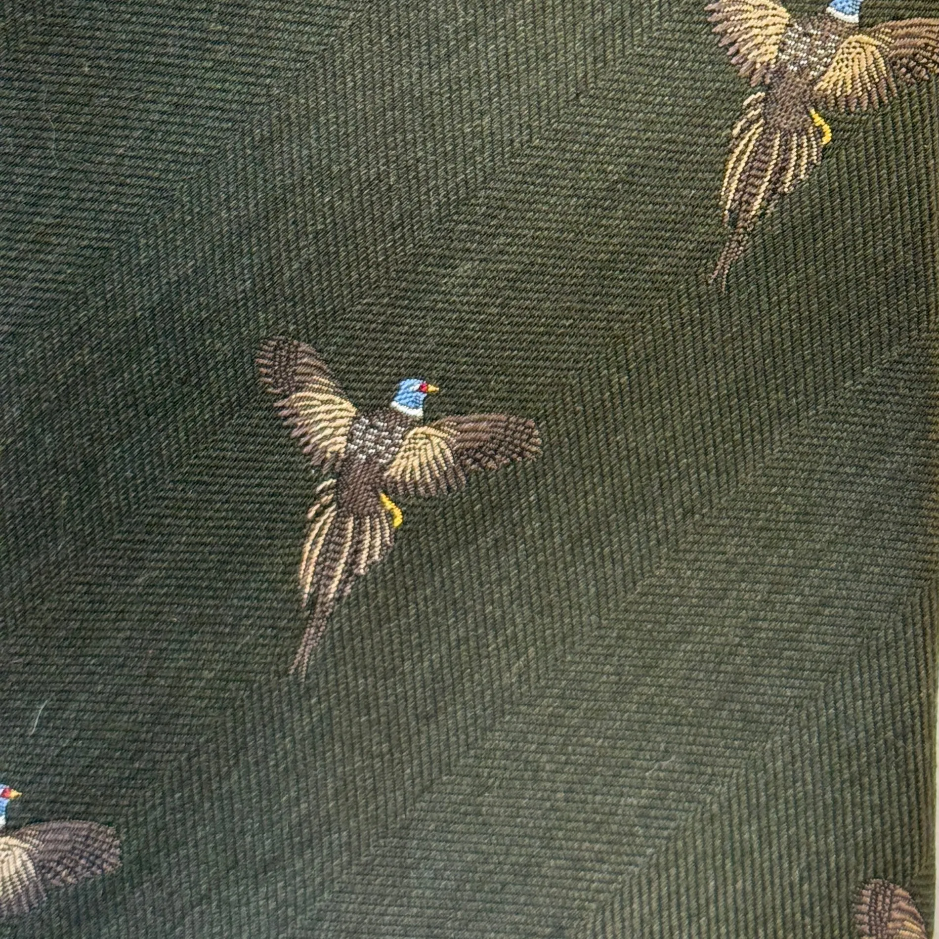 Wool and Silk Flying Pheasant Tie